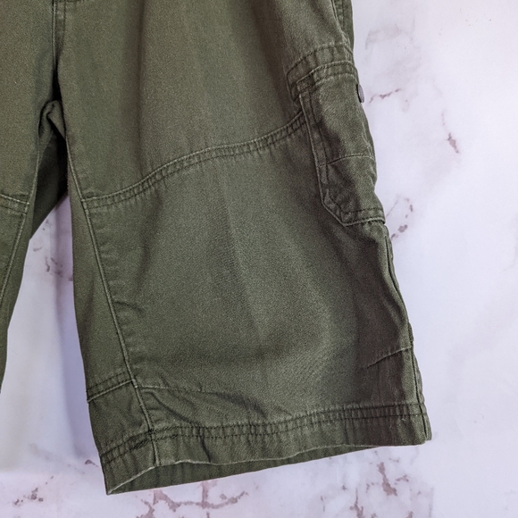 Prana Shorts 34 Mens Organic Cotton Green Cargo Bermuda - Picture 5 of 12
